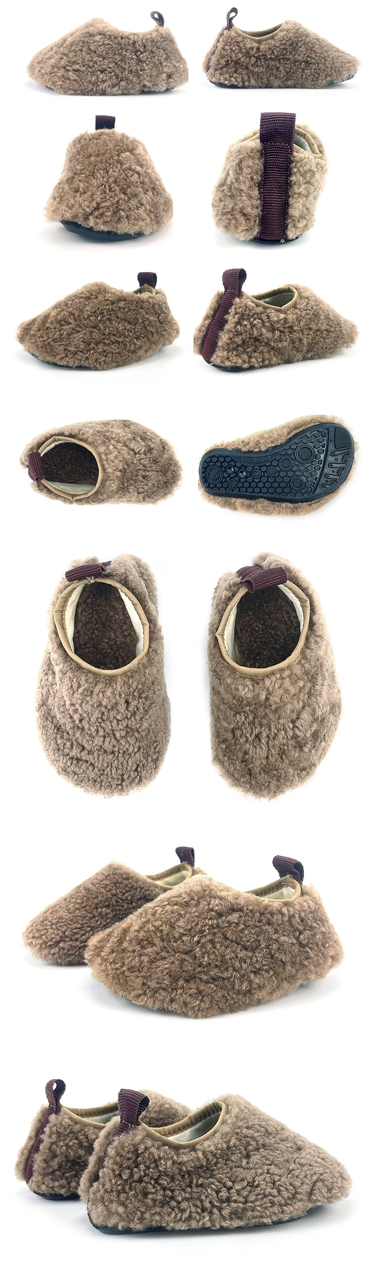 Kids Toddler Wool Booties Slippers for Boys Girls Unisex Baby Infant Child Shoes