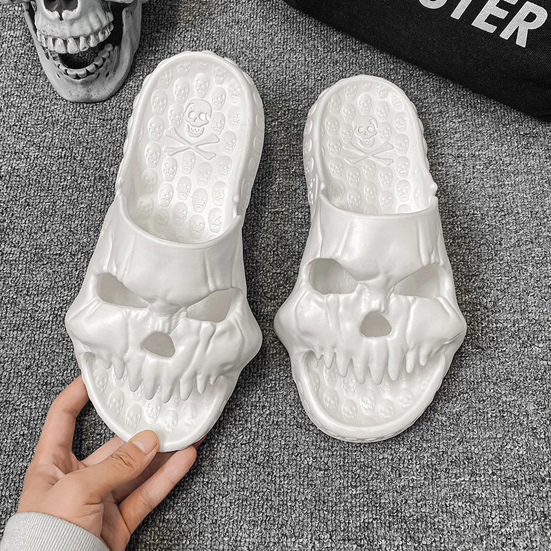 Men&prime;s Leisure Outdoor Skull EVA Home Floor Slippers